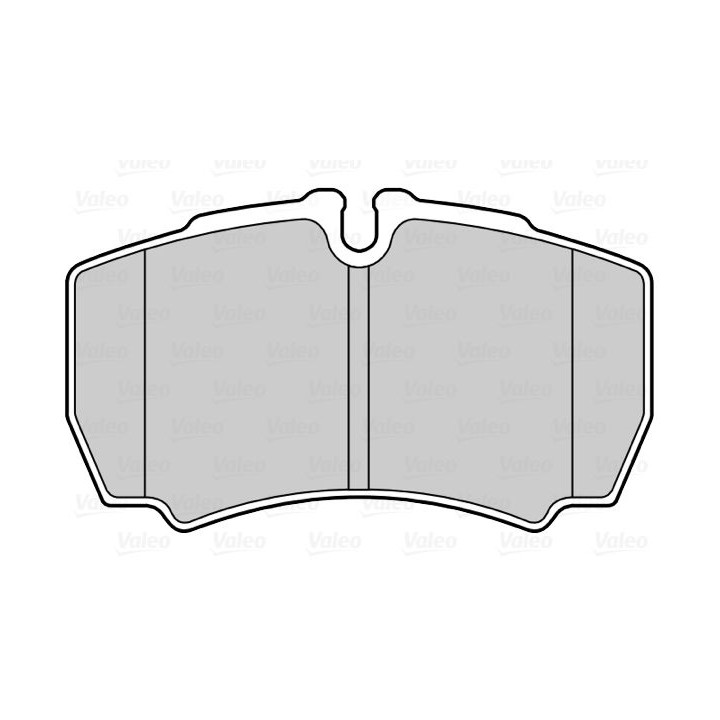 Stabdžių trinkelių rinkinys, diskinis stabdys VALEO 302277