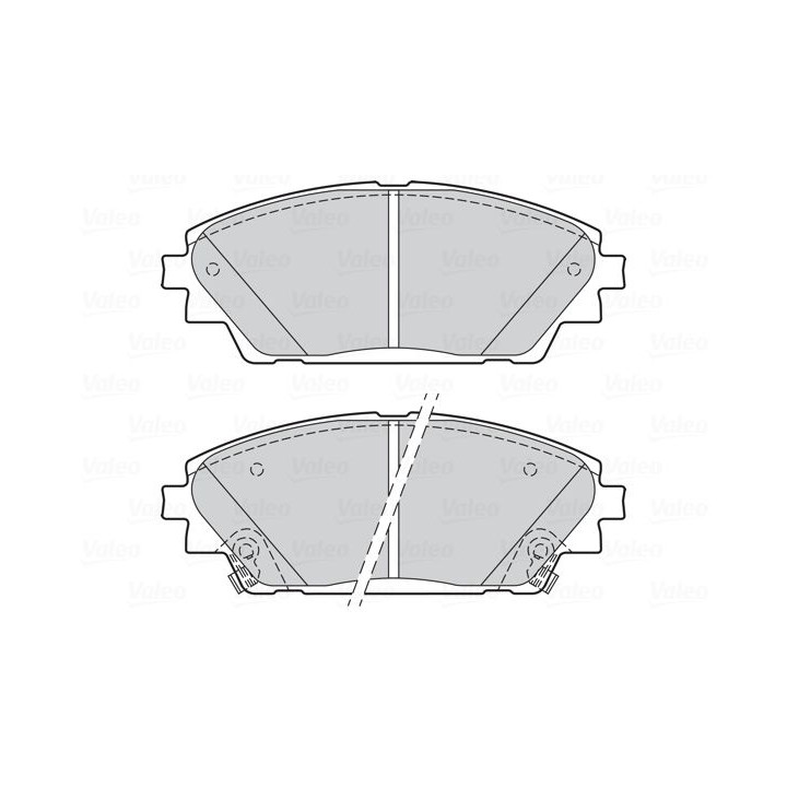 Stabdžių trinkelių rinkinys, diskinis stabdys VALEO 302285