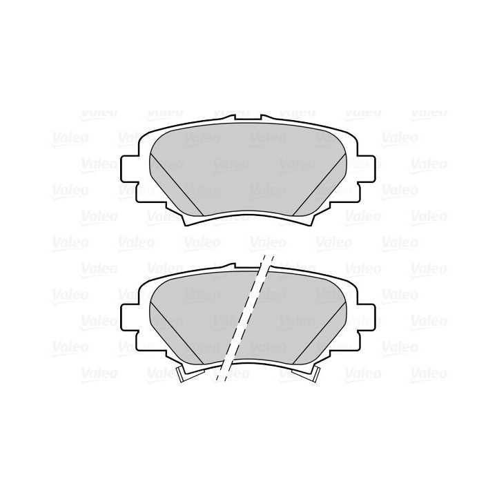 Stabdžių trinkelių rinkinys, diskinis stabdys VALEO 302288