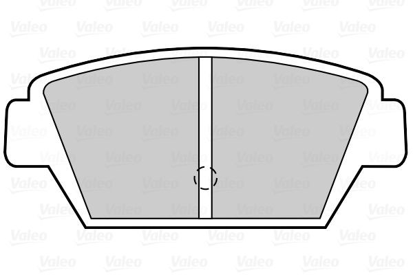 Stabdžių trinkelių rinkinys, diskinis stabdys VALEO 302322