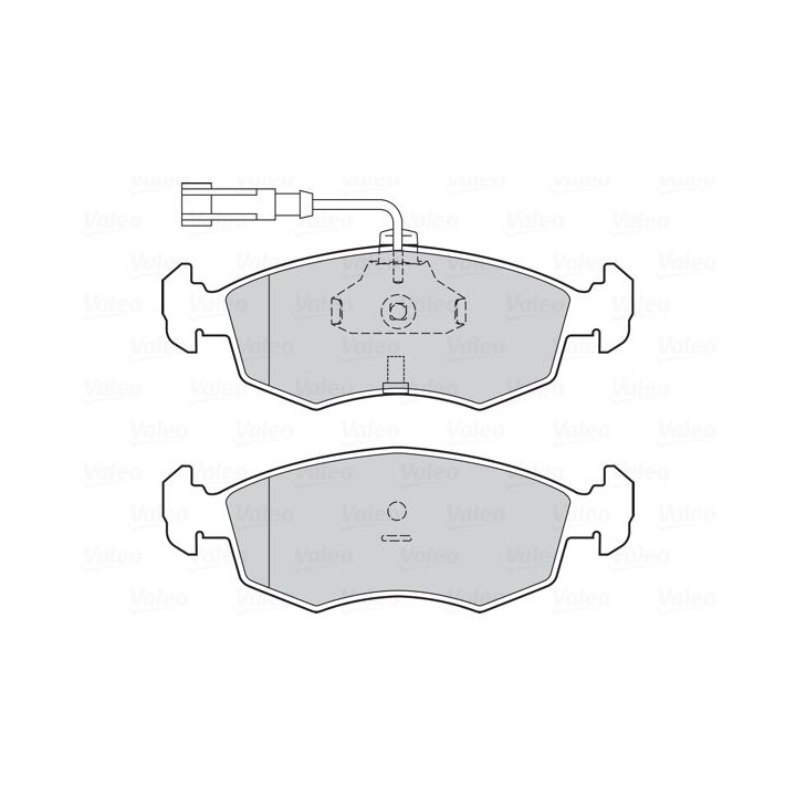 Stabdžių trinkelių rinkinys, diskinis stabdys VALEO 302330