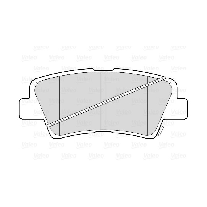Stabdžių trinkelių rinkinys, diskinis stabdys VALEO 302335