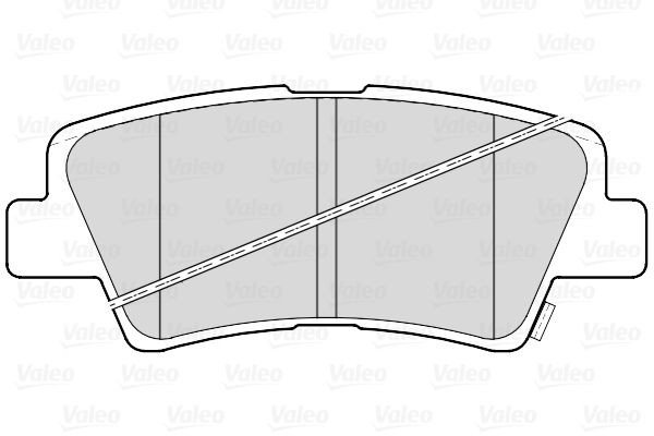 Stabdžių trinkelių rinkinys, diskinis stabdys VALEO 302335