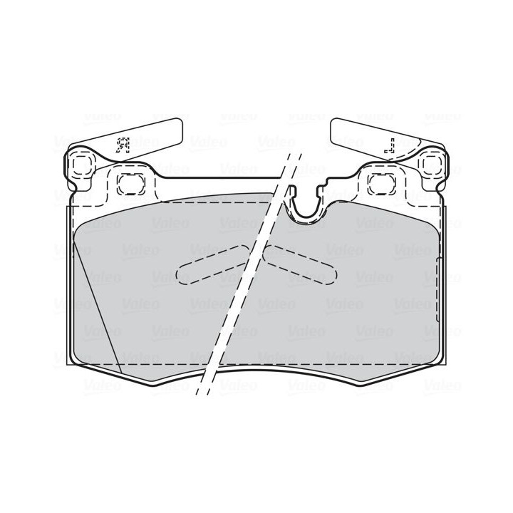 Stabdžių trinkelių rinkinys, diskinis stabdys VALEO 302336