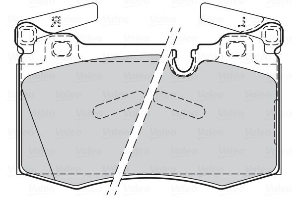Stabdžių trinkelių rinkinys, diskinis stabdys VALEO 302336