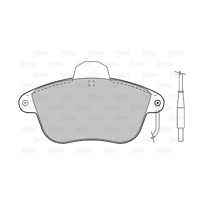 Stabdžių trinkelių rinkinys, diskinis stabdys VALEO 598028