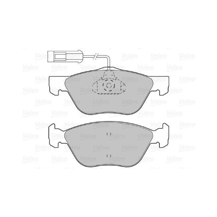 Stabdžių trinkelių rinkinys, diskinis stabdys VALEO 598065