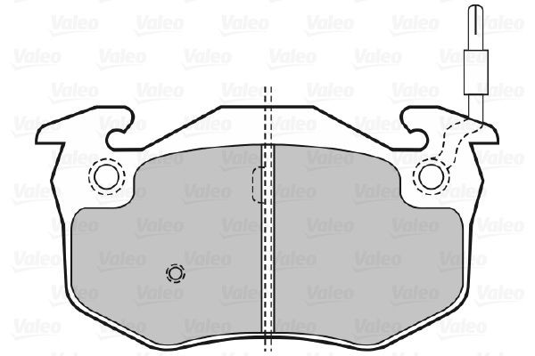 Stabdžių trinkelių rinkinys, diskinis stabdys VALEO 598080