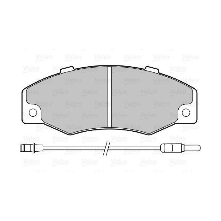 Stabdžių trinkelių rinkinys, diskinis stabdys VALEO 598082