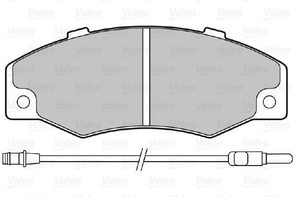 Stabdžių trinkelių rinkinys, diskinis stabdys VALEO 598082