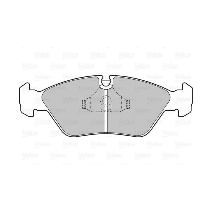 Stabdžių trinkelių rinkinys, diskinis stabdys VALEO 598104