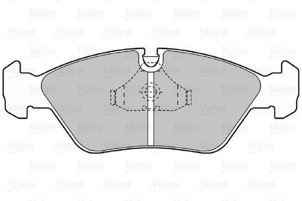 Stabdžių trinkelių rinkinys, diskinis stabdys VALEO 598104