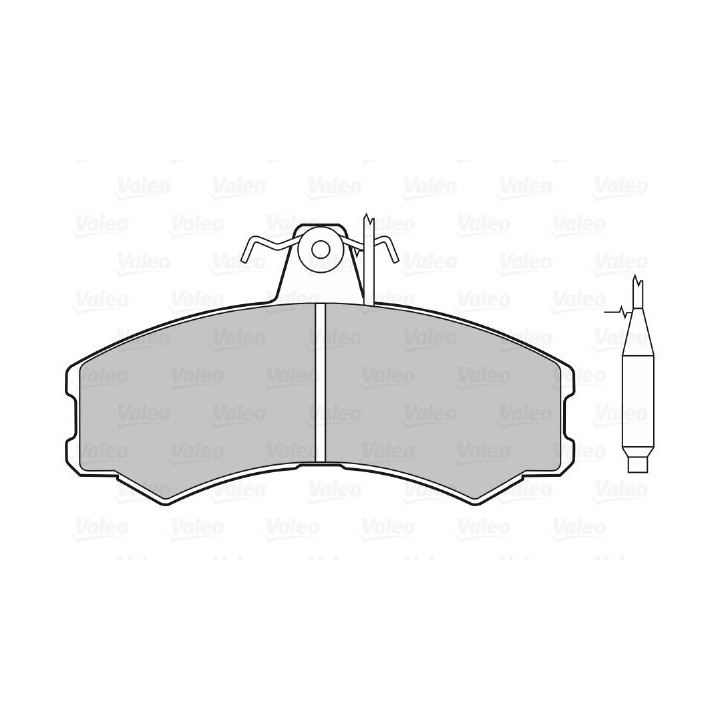 Stabdžių trinkelių rinkinys, diskinis stabdys VALEO 598153