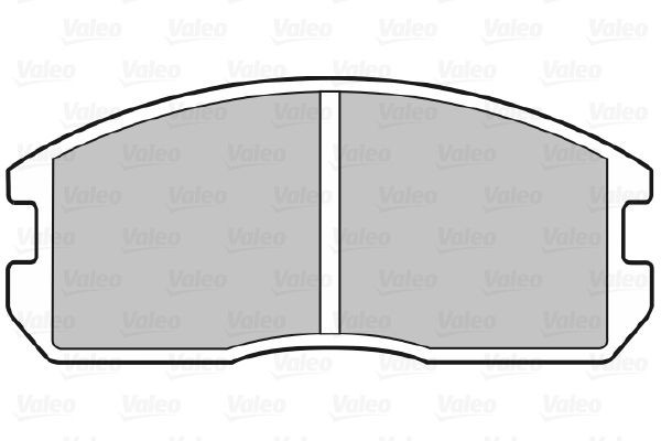 Stabdžių trinkelių rinkinys, diskinis stabdys VALEO 598224