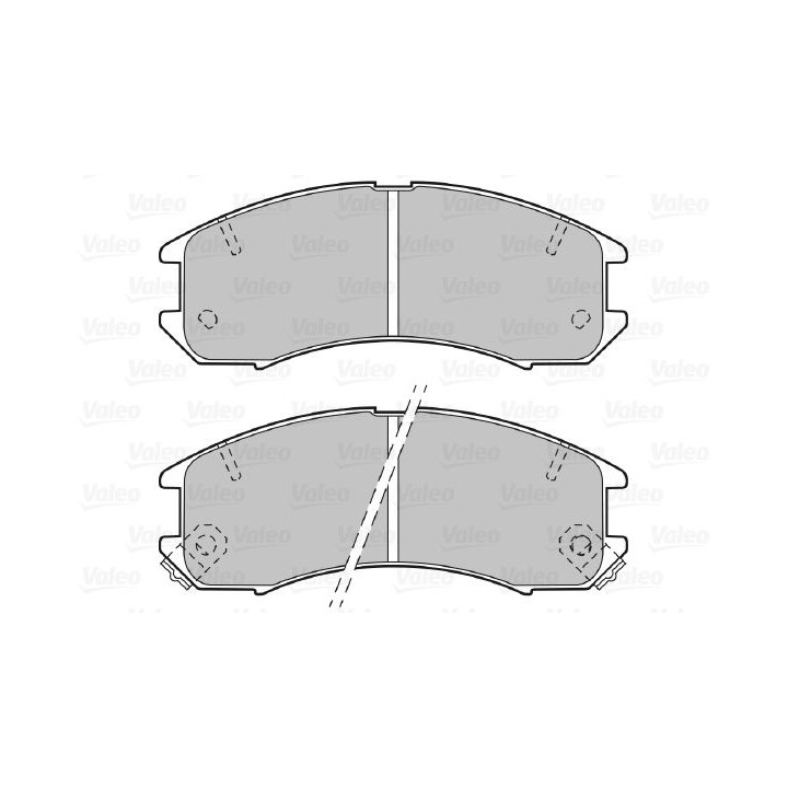 Stabdžių trinkelių rinkinys, diskinis stabdys VALEO 598250
