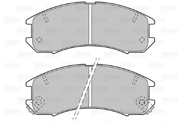 Stabdžių trinkelių rinkinys, diskinis stabdys VALEO 598250