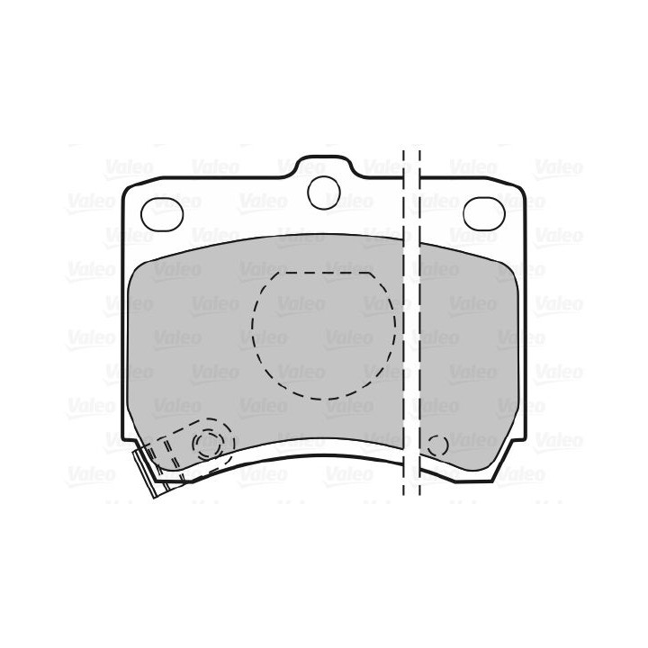 Stabdžių trinkelių rinkinys, diskinis stabdys VALEO 598268