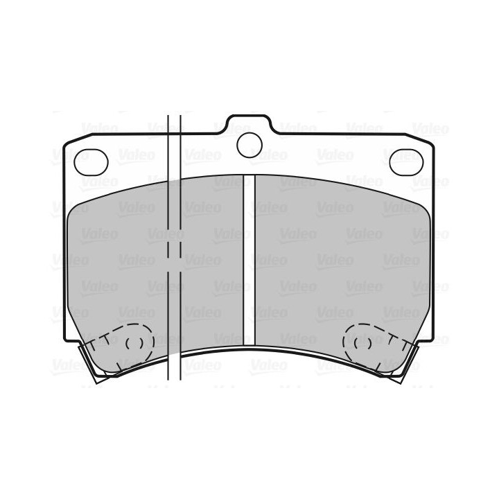 Stabdžių trinkelių rinkinys, diskinis stabdys VALEO 598274