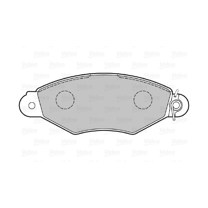 Stabdžių trinkelių rinkinys, diskinis stabdys VALEO 598325