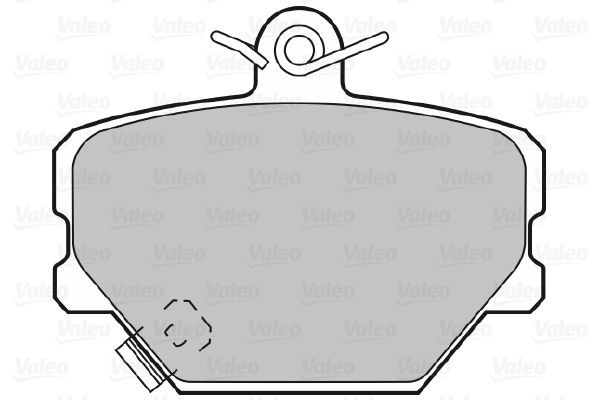 Stabdžių trinkelių rinkinys, diskinis stabdys VALEO 598329