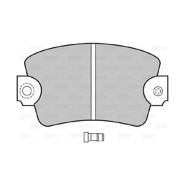 Stabdžių trinkelių rinkinys, diskinis stabdys VALEO 598366