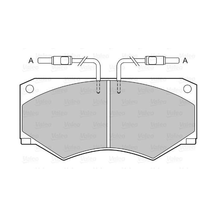 Stabdžių trinkelių rinkinys, diskinis stabdys VALEO 598369