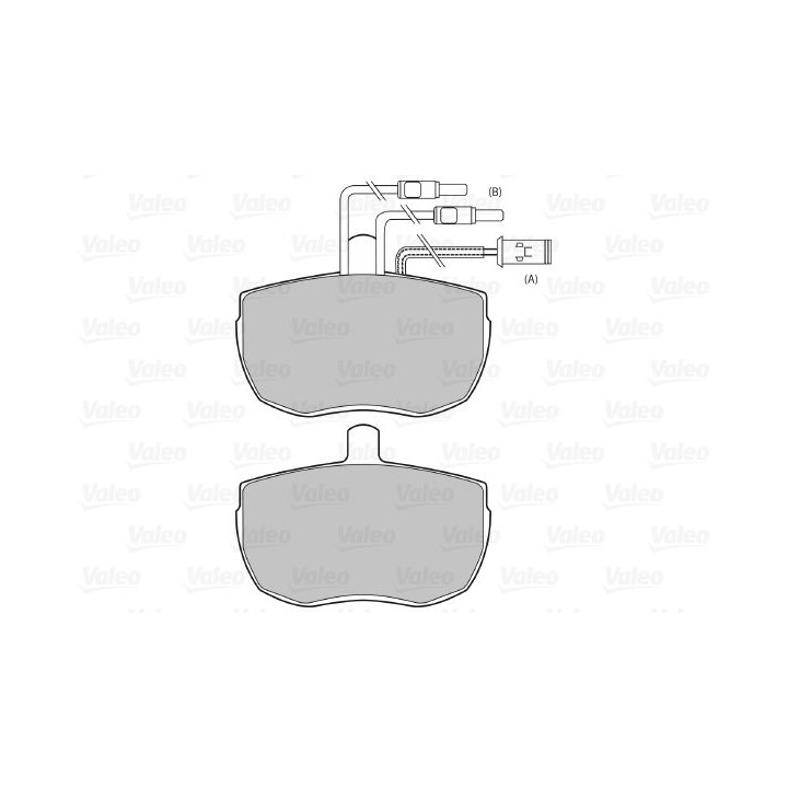 Stabdžių trinkelių rinkinys, diskinis stabdys VALEO 598380