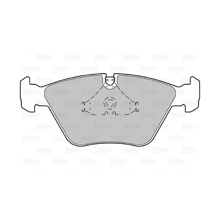 Stabdžių trinkelių rinkinys, diskinis stabdys VALEO 598440