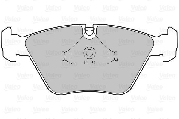 Stabdžių trinkelių rinkinys, diskinis stabdys VALEO 598440