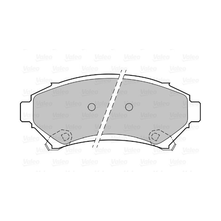 Stabdžių trinkelių rinkinys, diskinis stabdys VALEO 598458