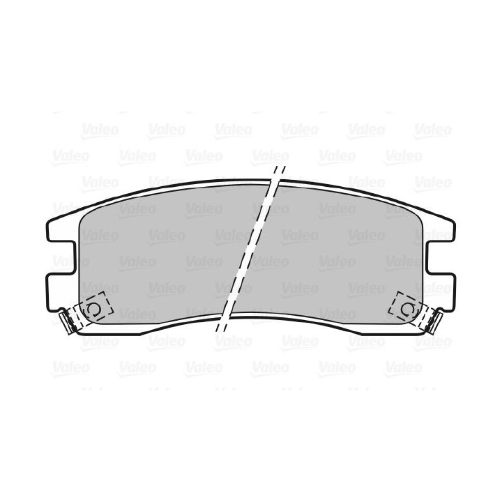 Stabdžių trinkelių rinkinys, diskinis stabdys VALEO 598459