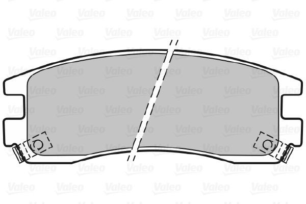 Stabdžių trinkelių rinkinys, diskinis stabdys VALEO 598459