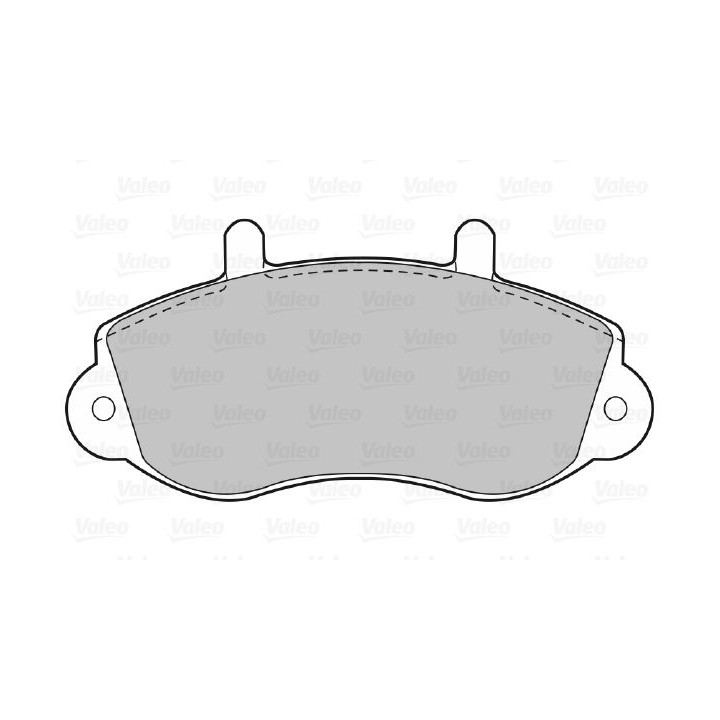 Stabdžių trinkelių rinkinys, diskinis stabdys VALEO 598490