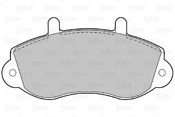 Stabdžių trinkelių rinkinys, diskinis stabdys VALEO 598490