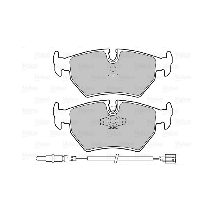 Stabdžių trinkelių rinkinys, diskinis stabdys VALEO 598502