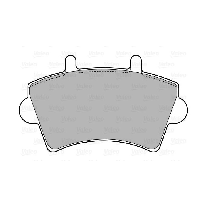 Stabdžių trinkelių rinkinys, diskinis stabdys VALEO 598537