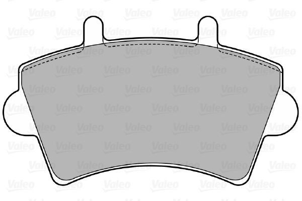 Stabdžių trinkelių rinkinys, diskinis stabdys VALEO 598537