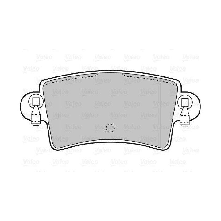 Stabdžių trinkelių rinkinys, diskinis stabdys VALEO 598538