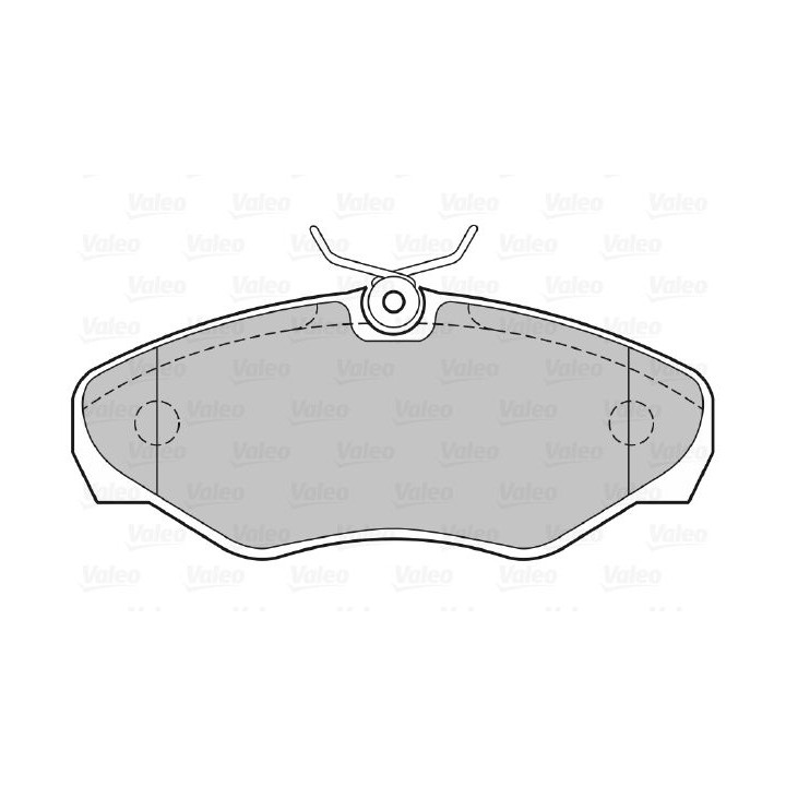 Stabdžių trinkelių rinkinys, diskinis stabdys VALEO 598545