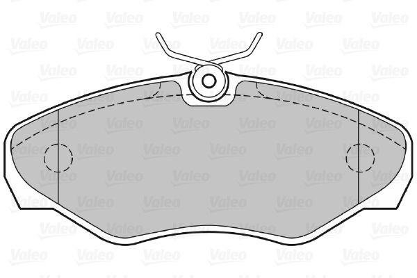 Stabdžių trinkelių rinkinys, diskinis stabdys VALEO 598545