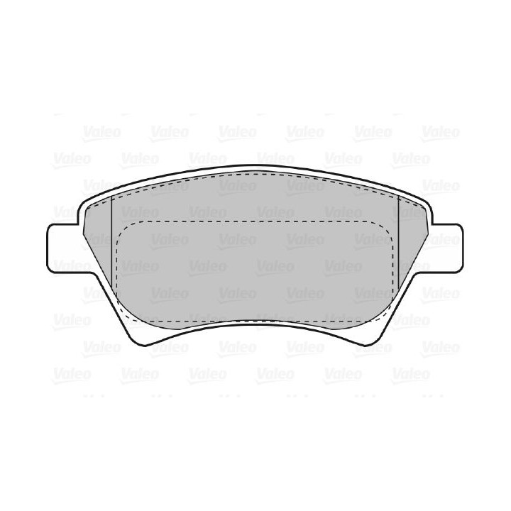 Stabdžių trinkelių rinkinys, diskinis stabdys VALEO 598558