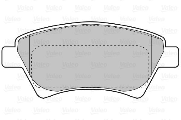 Stabdžių trinkelių rinkinys, diskinis stabdys VALEO 598558