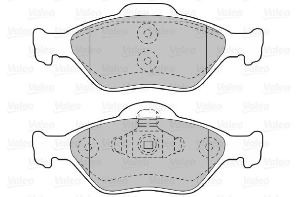 Stabdžių trinkelių rinkinys, diskinis stabdys VALEO 598564