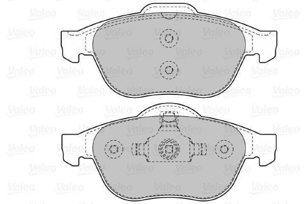 Stabdžių trinkelių rinkinys, diskinis stabdys VALEO 598566