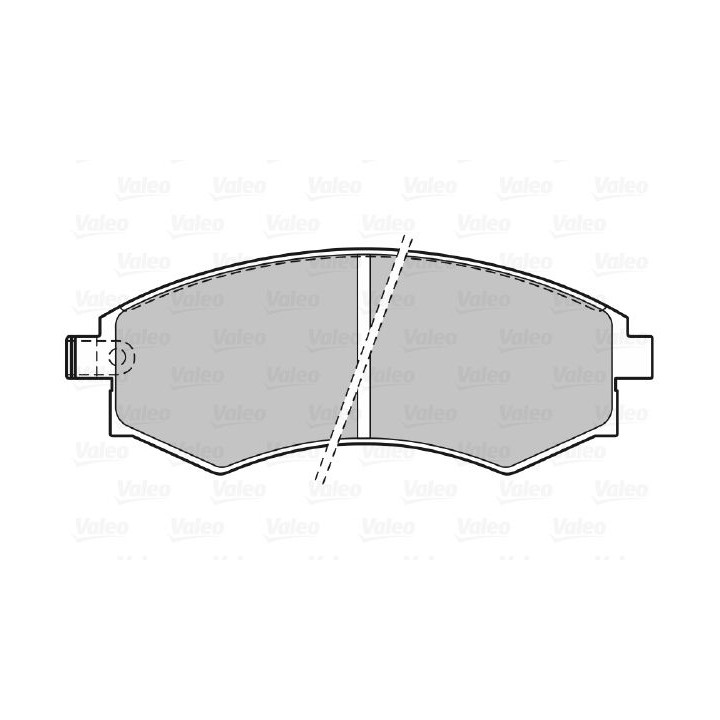 Stabdžių trinkelių rinkinys, diskinis stabdys VALEO 598574