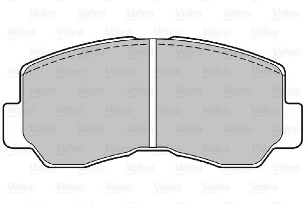 Stabdžių trinkelių rinkinys, diskinis stabdys VALEO 598620