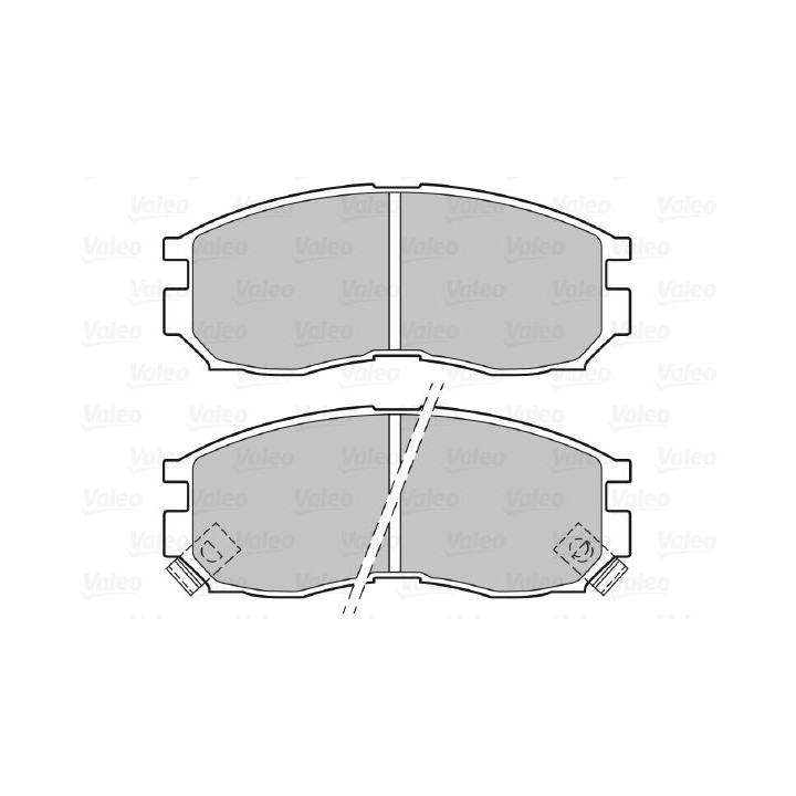 Stabdžių trinkelių rinkinys, diskinis stabdys VALEO 598625