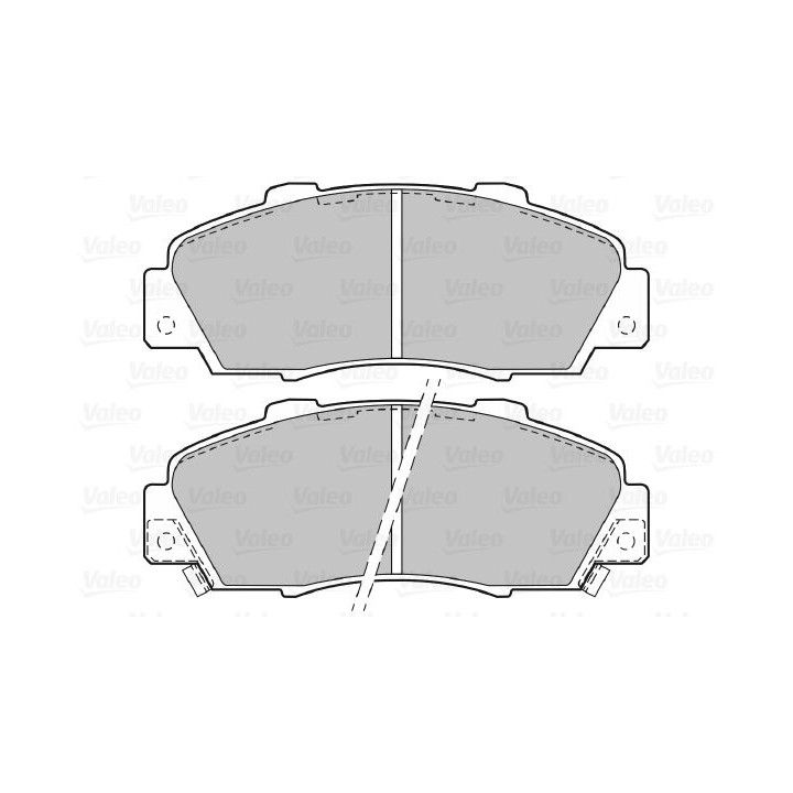 Stabdžių trinkelių rinkinys, diskinis stabdys VALEO 598627