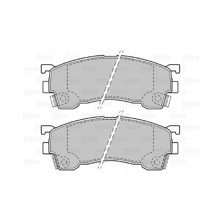 Stabdžių trinkelių rinkinys, diskinis stabdys VALEO 598629