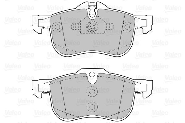 Stabdžių trinkelių rinkinys, diskinis stabdys VALEO 598632